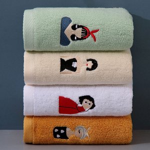 Хлопковое полотенце, с принтом, 35*75 см