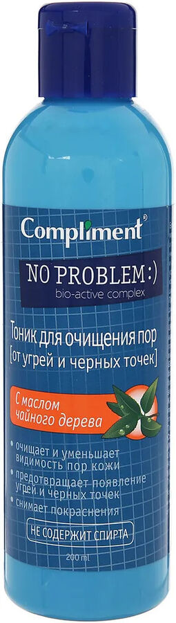 Compliment No Problem Тоник для очищения пор с маслом чайного дерева /200