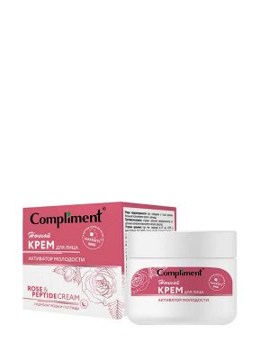 Compliment Rose&Peptide Крем для лица ночной активатор молодости /50