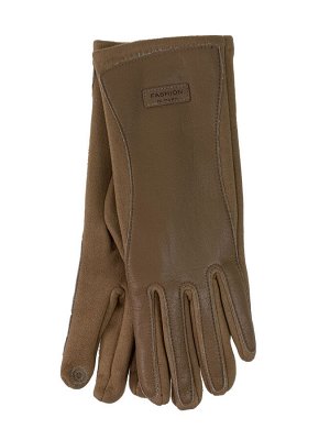 Женские демисезонные перчатки, цвет бежево-коричневый