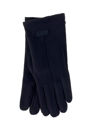Утепленные велюровые женские перчатки , цвет черный