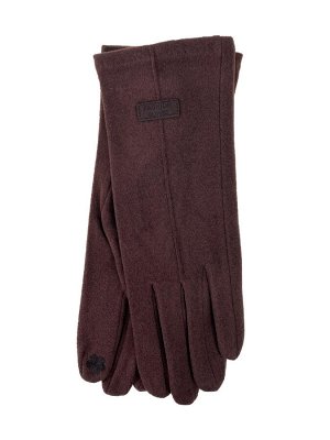 Велюровые женские перчатки, цвет шоколад