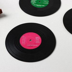 Набор подставок для горячего "Retro Vinyl" 6 шт.