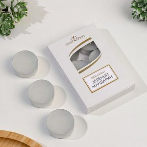 Набор свечей чайных ароматизированных "Зеленый мандарин", 6 шт, 12 гр 9380747