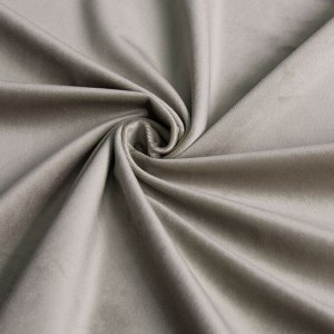Комплект штор «Бархат», размер 2х145х270 см, цвет светло-серый