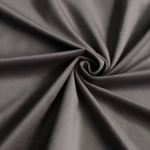 Комплект штор «Бархат», размер 2х145х270 см, цвет серый