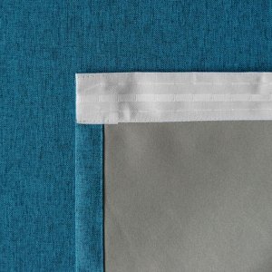 Комплект штор «Блэк», размер 2х145х270 см, цвет бирюзовый