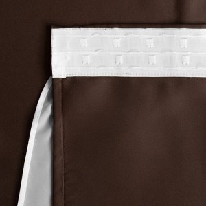 Комплект штор «Милли», размер 2х140х270 см, цвет коричневый
