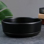Горшок бонсайница &quot;Огма&quot; черная, 0,7 л