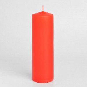Свеча-цилиндр, 6х19 см, 425 г, 25 ч, красный