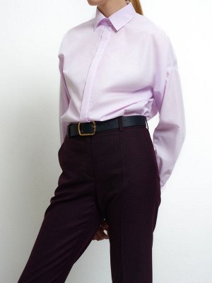 Фиолетовые брюки в клетку Фиолетовый