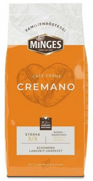 Кофе в зернах MINGES Cafe Cremano 1 кг, Германия