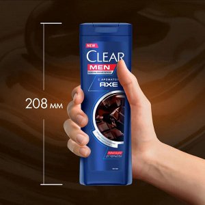 Шампунь Clear муж "AXE Dark Temptation" 380мл.