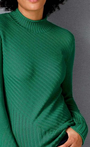 Пуловер, зеленый