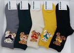 Носки женские (Мишка сидит)