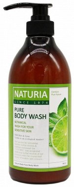 EVAS   ( NATURIA) Гель для душа МЯТА/ЛАЙМ  PURE BODY WASH (Wild Mint &amp; Lime)