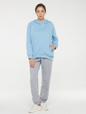 Толстовка (худи) женская 211-3622   ТХ003-02 голубое небо