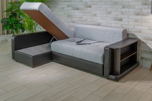 Угловой диван Бруно (пружина) + 3 подушки