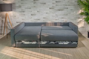 Угловой диван Индиго (пружина) + 4 подушки