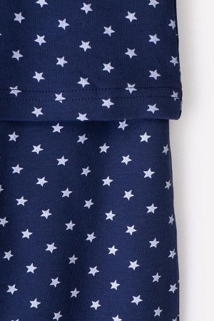 Пижама детская Crockid К 1590 поп-звезды на морском синем