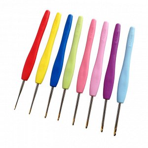 Набор тонких крючков с ручкой из TPR пластика | 8 шт