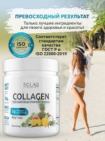SOLAB Коллаген + Витамин С, Collagen +  Vitamine C, 30 порций, 180гр. Фруктовый микс