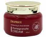 Deoproce Антивозрастной крем для лица с гранатом Whitening And Anti-Wrinkle Pomegranate Cream 100 мл