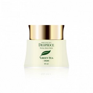 DEOPROCE Увлажняющий крем для лица с экстрактом зелёного чая, 100 мл  PREMIUM  GREEN TEA TOTAL SOLUTION CREAM