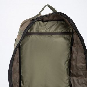 Рюкзак туристический, 45 л, отдел на молнии, 2 наружных кармана, цвет хаки