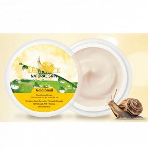 DEOPROCE Питательный крем с золотом и муцином улитки  Natural Skin Gold Snail Nourishing Cream