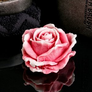 Фигурное мыло "Роза" красная с белым, 67гр 9445210