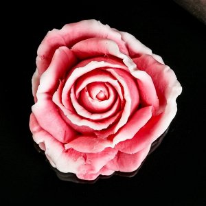 Фигурное мыло "Роза" красная с белым, 67гр