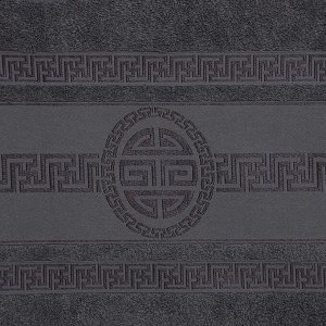 Полотенце махровое Спартак, размер 70х140 +/- 2см, серый, хлопок 100%, 430г/м2