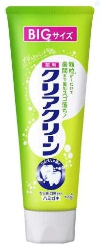 Зубная паста КAO "Clear Clean  Natural Mintha" с микрогранулами натуральная мята, туба, 170 г,