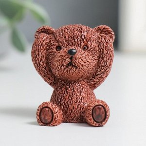 Фигурка полистоун «Мишка: не слышу, не вижу, не скажу», 4x2.5x3 см, МИКС