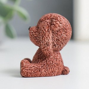 Фигурка полистоун «Мишка: не слышу, не вижу, не скажу», 4x2.5x3 см, МИКС