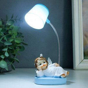 Сувенир полистоун свет "Лампа - отдыхающий ангел" МИКС 5х6,5х14 см