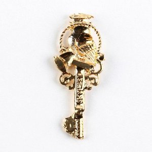 Ключ сувенирный «Ключ к знаниям», металл, 2 х 4,8 см