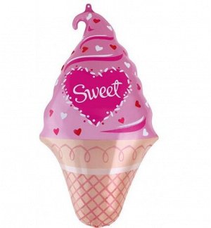 Фольга шар Мороженое Сладкие сердечки 17"/43 см 1шт Китай