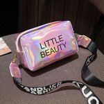 Женская сумка кросс-боди с принтом &quot;Little beauty&quot;, цвет розовый