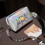 Женская сумка кросс-боди с принтом &quot;Little beauty&quot;, цвет серый