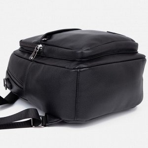 Рюкзак-сумка на молнии, 5 наружных карманов, цвет черный