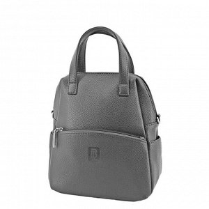 В2744 Сумка-рюкзак, отдел на молнии, цвет серый 27х18х10см