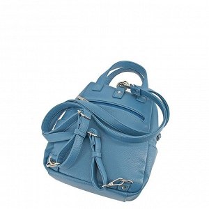 В2744 Сумка-рюкзак, отдел на молнии, цвет голубой 27х18х10см
