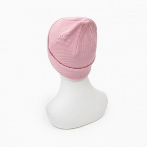 Шапка женская, цвет розовый, размер 58