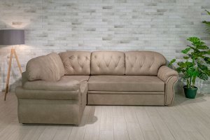 Угловой диван Сенатор М (пружина) + 5 подушек
