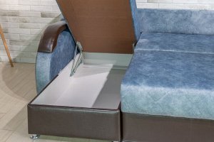 Угловой диван Челси (пружина) +3 подушки