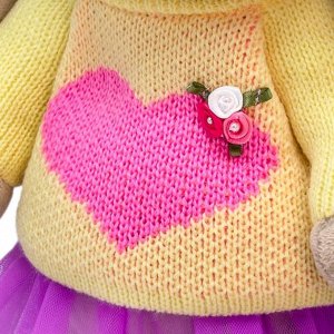 Мягкая игрушка «Зайка Ми в свитере с сердцем», 25 см