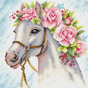 Набор алмазной мозаики от торговой марки «Brilliart» MC-150 «Лошадь. Стразы».