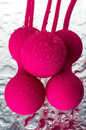 Вагинальные шарики, силикон, розовый